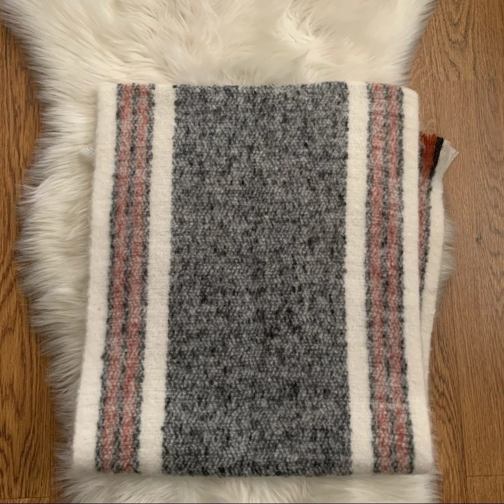 Free People Multicolor Striped Cozy Fridge Scarf